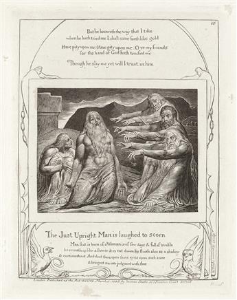 WILLIAM BLAKE Two engravings from Illustrations of the Book of Job.